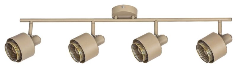 Reflektor sufitowy Rabalux Fedora jasny brązowo-złoty 4 x E14 x 40W IP20 wym: 17,5 x 76 x 16 cm - 1 szt.