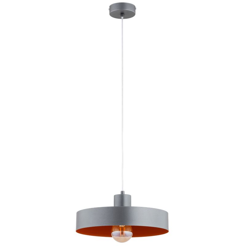 Lampa wisząca Alfa Nevera 4475 grafitowo-czerwona do kuchni 1xE27 x 15W 1 szt.