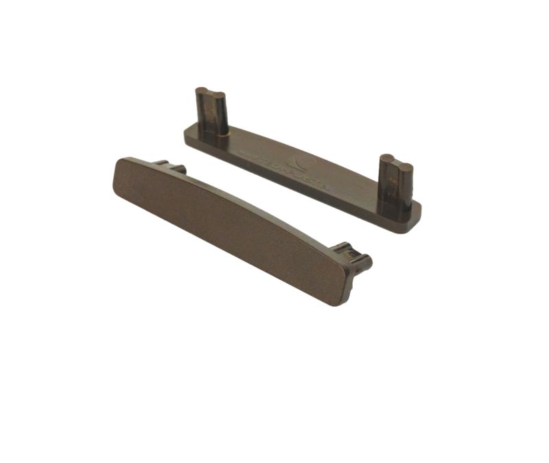 Zaślepka do profilu górnego TEC-PLAST brązowa - 10 szt.