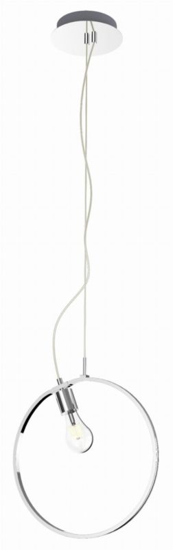 Lampa sufitowa wisząca Candellux Skiros chromowana-czarna wym: 120 x 36 x 15 cm wbudowany LED 12W 1 szt.