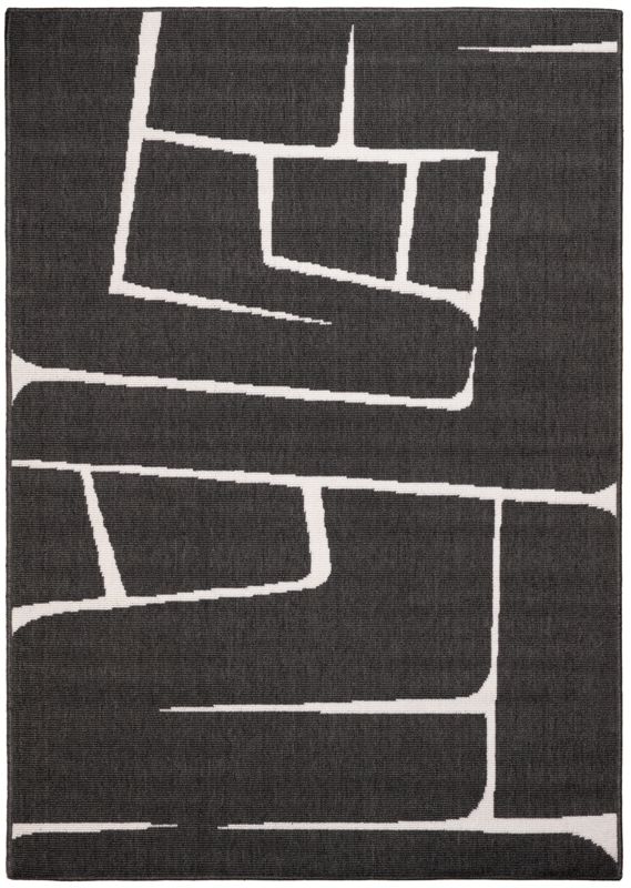 Dywan Multidecor Delmar 80 x 150 cm geometria czarny 1 szt.