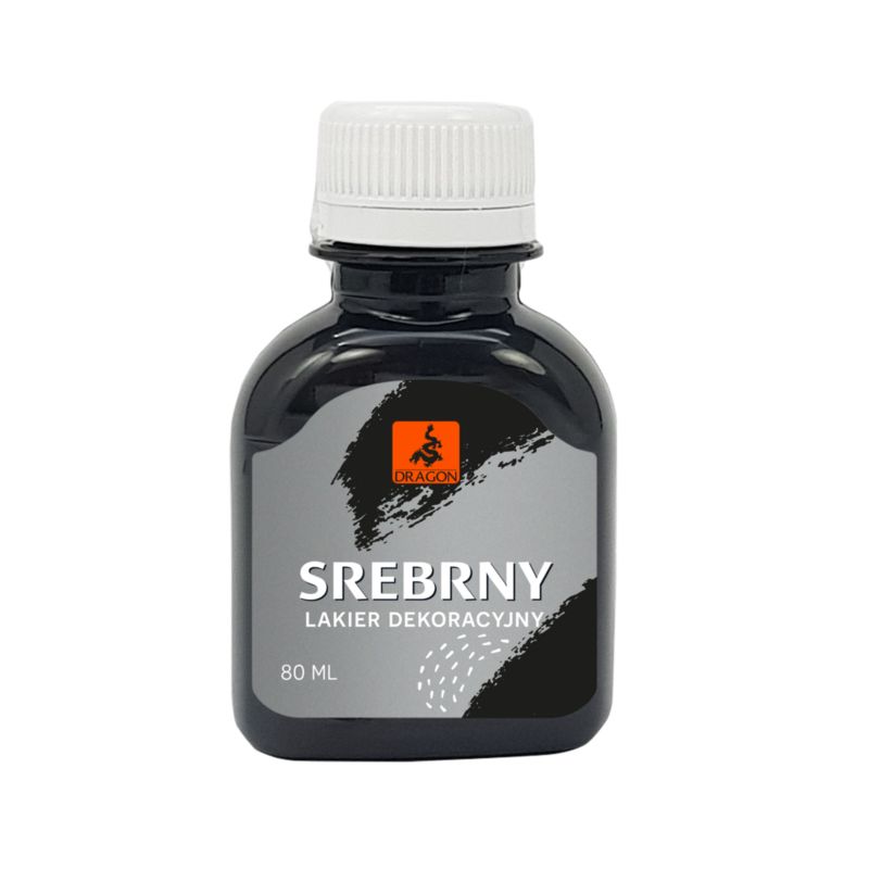 Lakier dekoracyjny Dragon Srebrol 80 ml