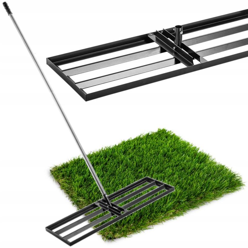 Niwelator Ręczny Stalowy FEINZ Do Terenu Trawnika Kretowisk 90X30 Równiarka Trzon 1 szt.