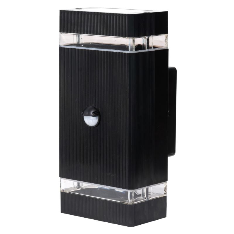 Oprawa architektoniczna LED MasterLED Hana GU10 23cm IP65 120st z czujnikiem PIR czarna 1 szt.