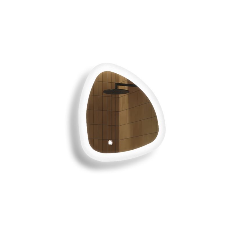 Lustro łazienkowe Artforma LED 54x54cm nieregularne LED Dual włącznik EGG222 1szt.