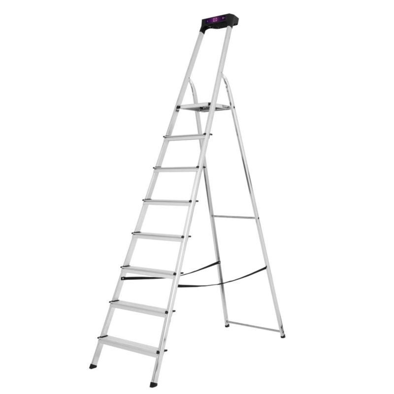 Drabina aluminiowa 8-stopniowa Bayersystem SMART COMPACT BS-DA8 z mechatronicznym systemem kontroli stabilności 1 szt.