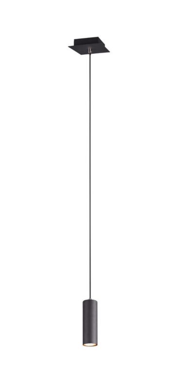 Lampa sufitowa wisząca Trio Marley czarna wym: 150 x 12 x 12 cm 1xGU10 x 1 szt.