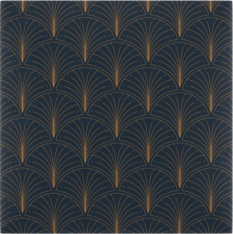 Panel ścienny tapicerowany Stegu Mollis kwadrat 30 x 30 cm granatowo - złoty