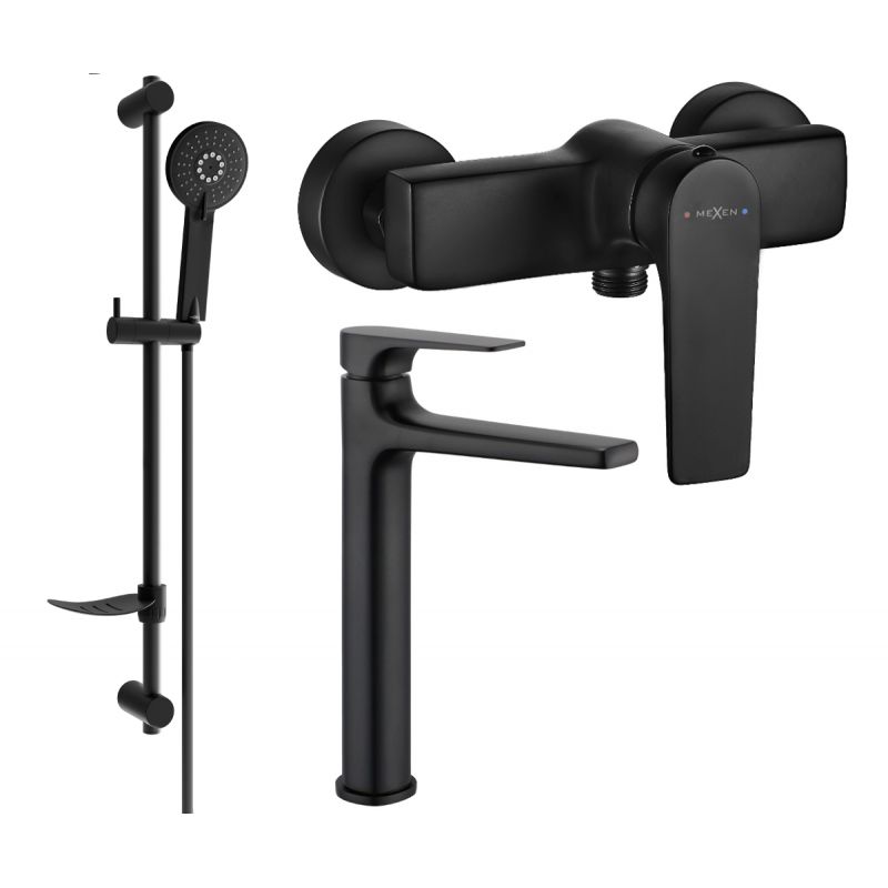 Zestaw prysznicowy Mexen Lynx czarny 745914DF40-70 1 szt.