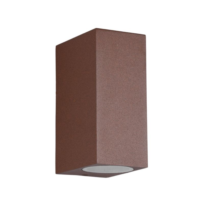 Kinkiet ścienny zewnętrzny Trio Roya brązowy rdzawy 2 x GU10 x IP44 wym: 15 x 6,9 x 9,2 cm - 1 szt.