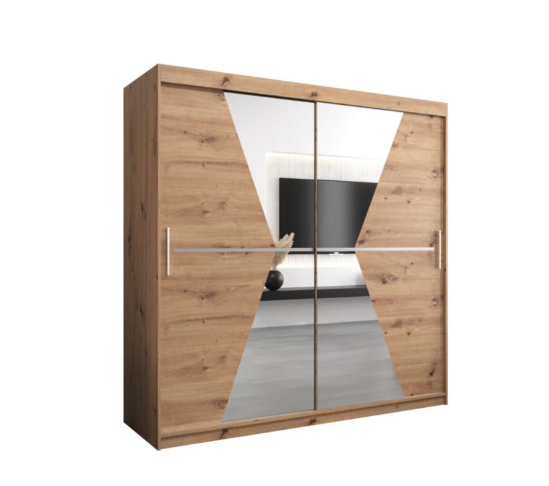 Szafa przesuwna Garderoba Abiks MAROKO 200 artisan/artisan 1 szt.