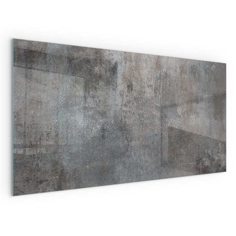 Szyba Ochronna Hartowana Wallfluent 120x60 cm Podkład Szklany pod Kominek Tekstura surowej powierzchni 1 szt.