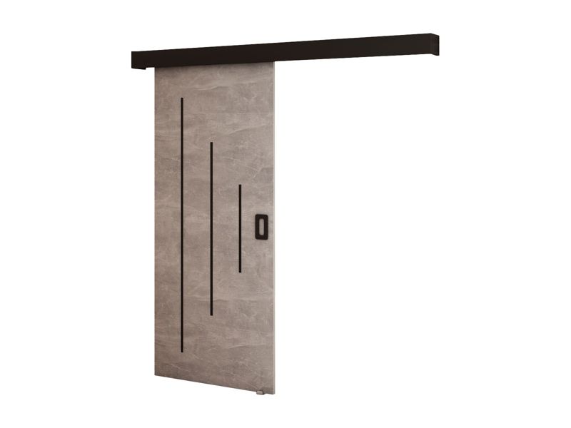 Drzwi przesuwne Beni Y 90x204 beton 1 szt.