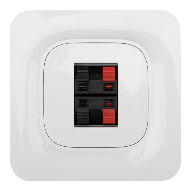 Gniazdo głośnikowe Jacobsen Kennet białe