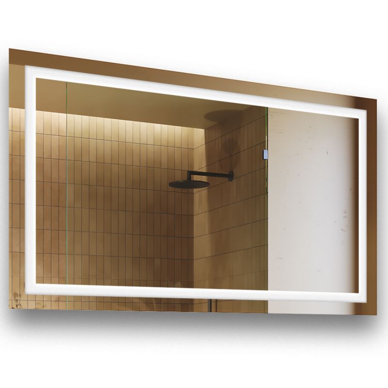 Lustro łazienkowe LED Artforma 120x70 Lustro poziome podświetlane Zimna Barwa 1 szt.