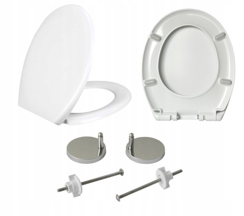 Deska sedesowa Estiva wolnoopadająca duroplastowa biała 1 szt.