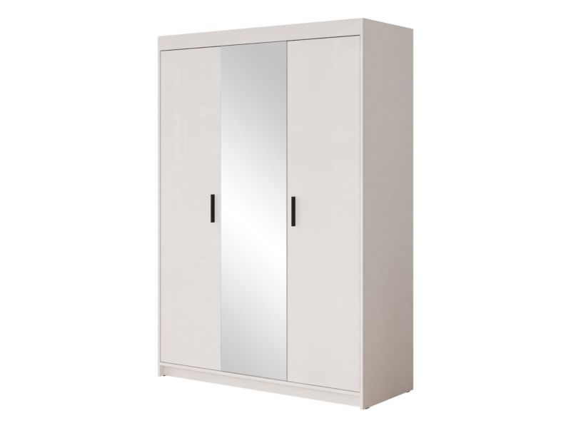 Szafa trzydrzwiowa z lustrem MIRJAN 24 Elena 3D biały 1 szt.