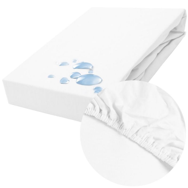 Prześcieradło ochronne Darymex wodoodporne z gumką 2w1, rozmiar 200x220 SMARTCEL kolor biały 1 szt.