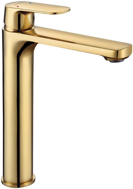 Bateria umywalkowa Kuchinox stojąca nablatowa Gava złota 1 szt.