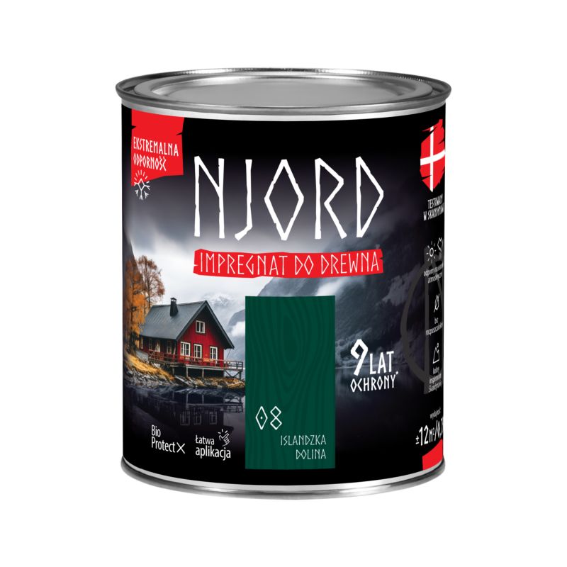 Impregnat do drewna Njord islandzka dolina 0,75 l