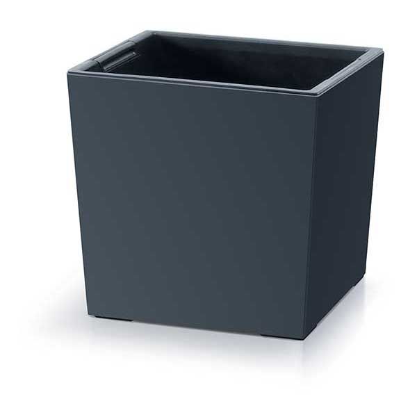 Doniczka Prosperplast kwadratowa z wkładem antracytowa URBI SQUARE LOW DURS300L-S433 1szt.