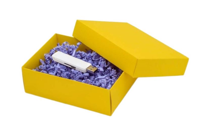 Pudełko ozdobne Neopak Prezent 140x100x47mm Żółte S 10 szt.