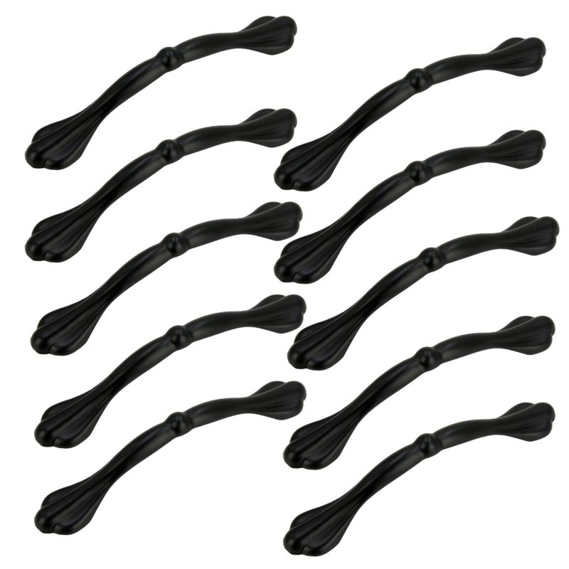 10 x Uchwyt meblowy B&B czarny 96 mm metalowy 10 szt