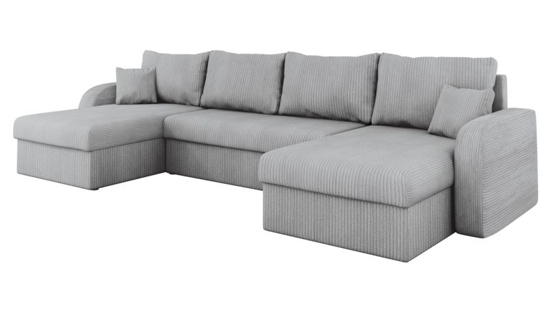 Narożnik z funkcją spania MIRJAN 24 Kris U Sztruks jasny szary 1 szt.