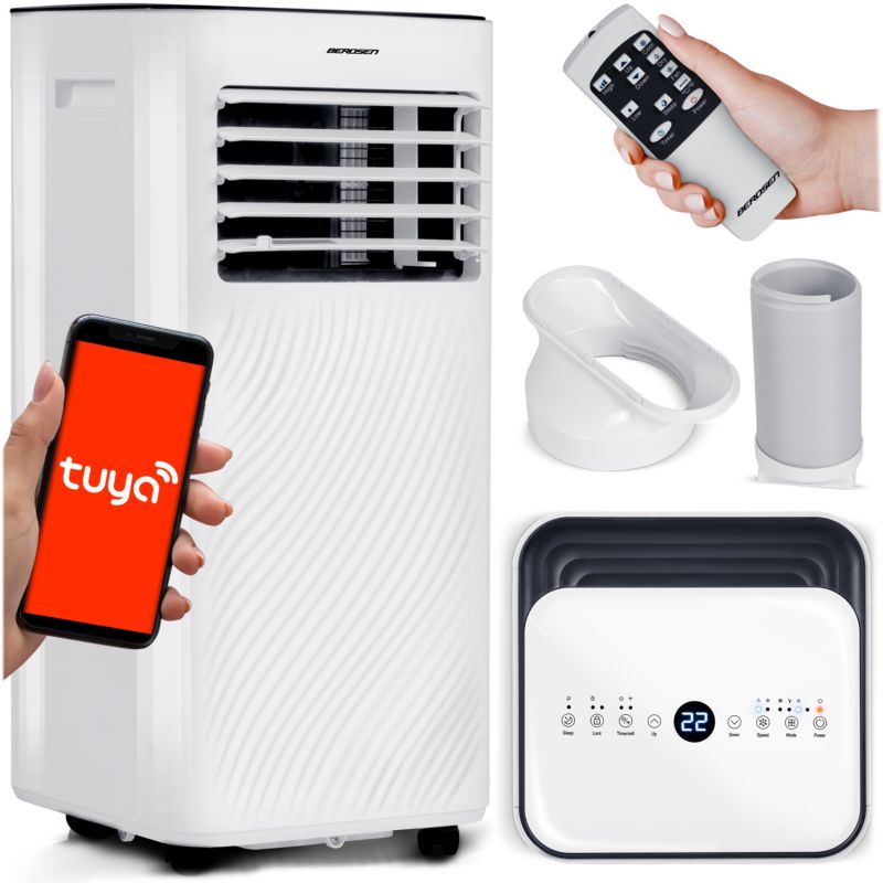 Klimatyzator przenośny Berdsen osuszacz 2,6kW 24l/24h 9000BTU WiFi 1szt.