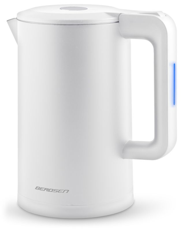 Czajnik elektryczny bezprzewodowy Berdsen stal nierdzewna 1,7l biały 1szt.