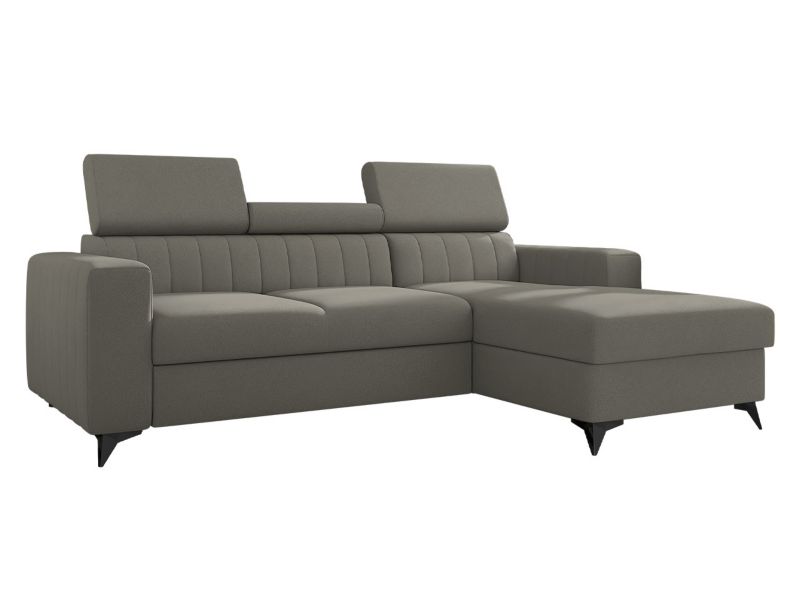 Narożnik z funkcją spania MIRJAN 24 Milano prawy 2R+LC szary 1 szt.