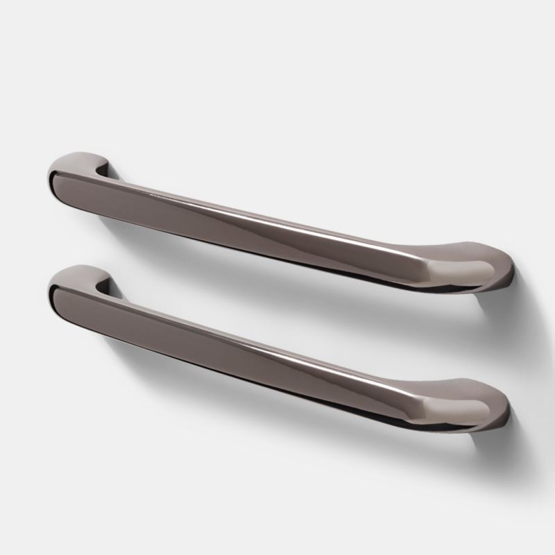 Uchwyt meblowy GoodHome 225 mm gięty dymiony chrom