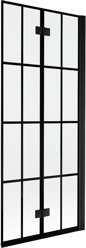 Parawan nawannowy Mexen Mist czarna kratka 80x150 cm 2-skrzydłowy 1 szt