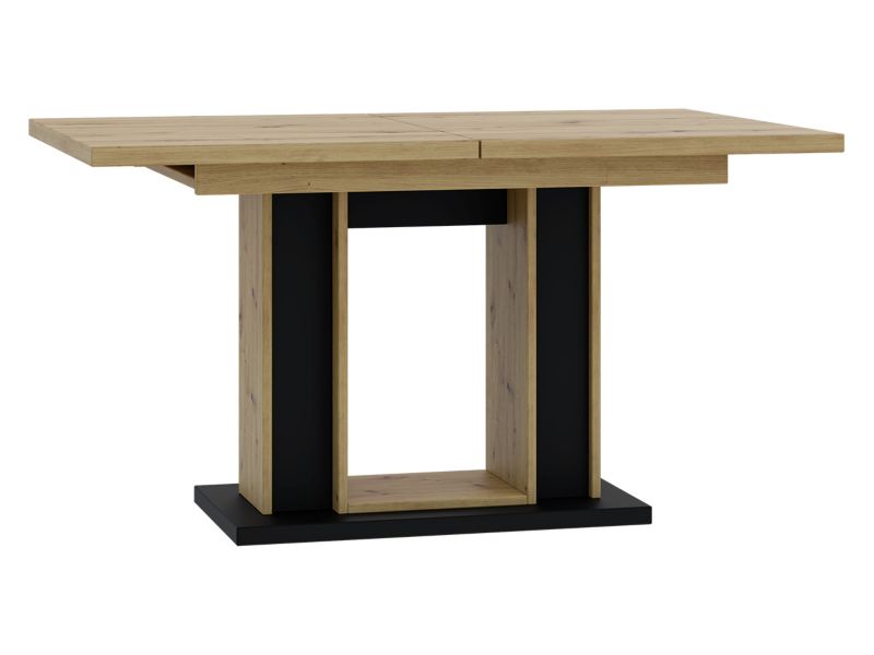 Stół rozkładany MIRJAN 24 Forest artisan / czarny 1 szt.