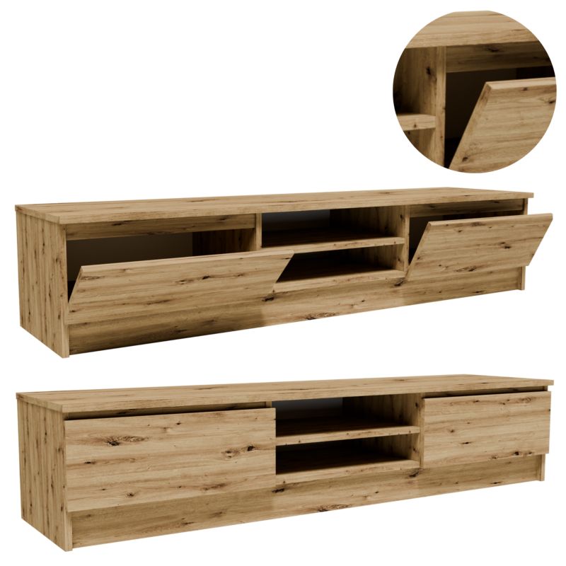 Szafka rtv Matkam stolik 2D1P160ART komoda 160cm dąb artisan 1 szt.