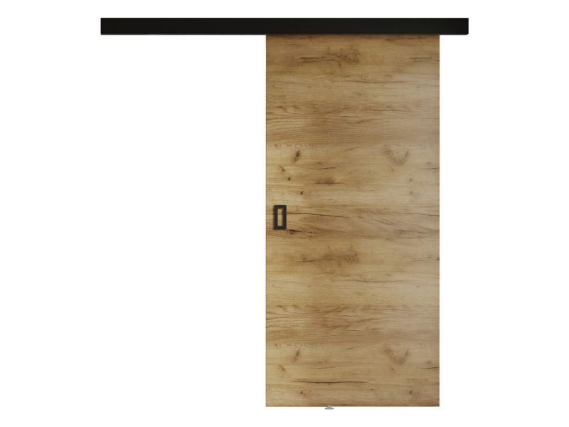 Drzwi przesuwne wewnętrzne MIRJAN 24 Werdi 70 + samodomykacz dąb craft złoty 1 kpl.