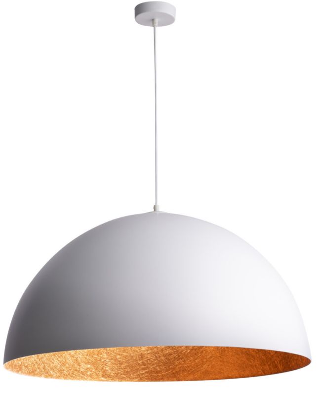 Lampa wisząca Sigma Lighting Sfera 8872 biało-miedziana dekoracyjna 1xE27 x 1 szt.