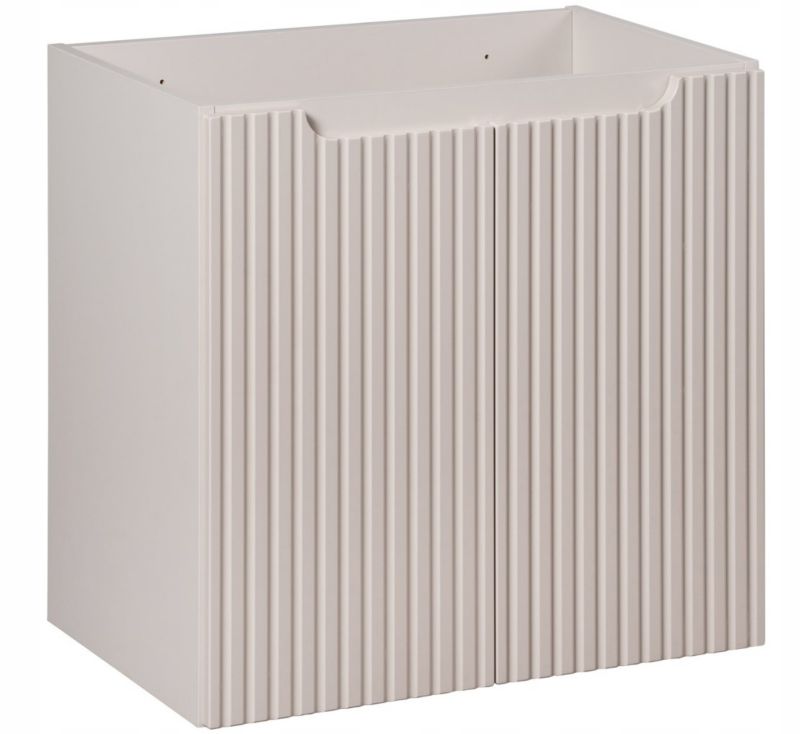 Szafka pod Umywalkę łazienkowa 60 cm Wisząca z Ryflowanym Frontem Nova Kaszmir Kaszmirowa Furnidea 1 szt.