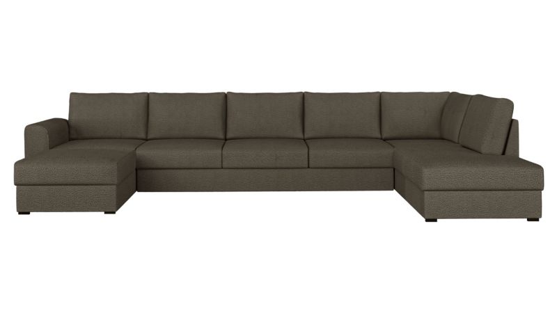 Narożnik z funkcją spania MIRJAN 24 Wilma Large Premium prawy ciemny brąz 1 szt.