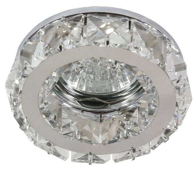 Oprawa sufitowa wpuszczana Candellux chromowana 1 x MR16 x 50W IP20 wym: 8,5 x 8,5 cm okrągła - 1 szt.