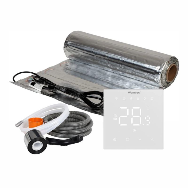 Mata grzewcza grzejna pod panele Warmtec 10m² 150W/m² Wi-Fi zestaw regulator AL-100/XRT01 1szt.