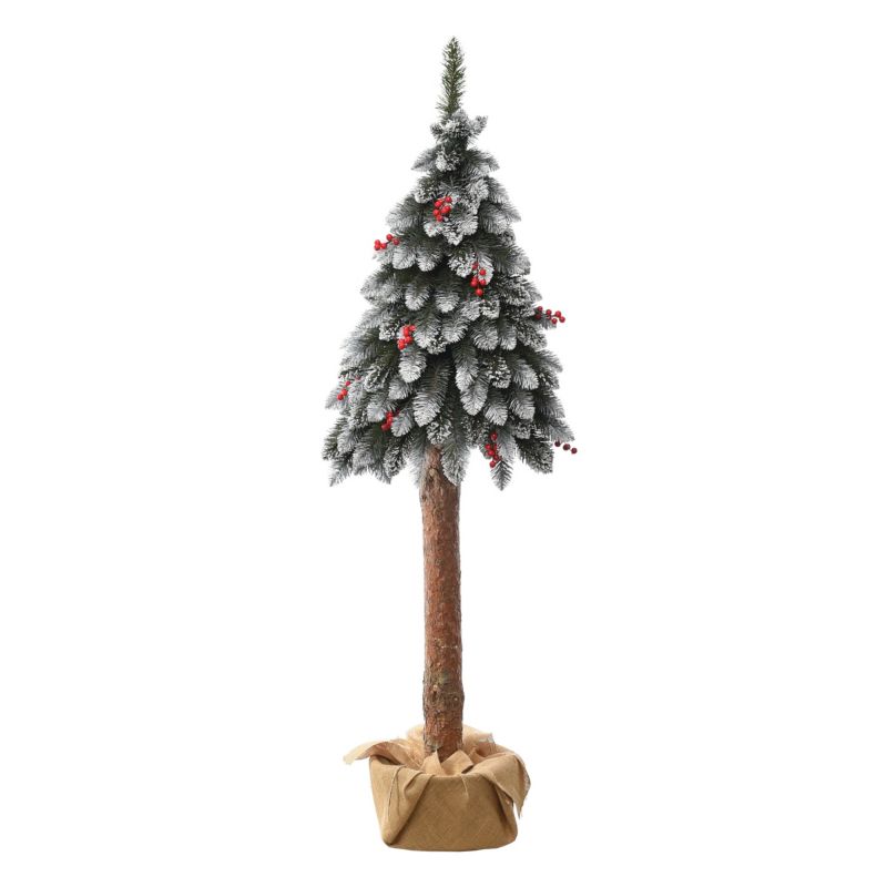 Choinka na pniu Jumi 180 cm z jarzębinkami