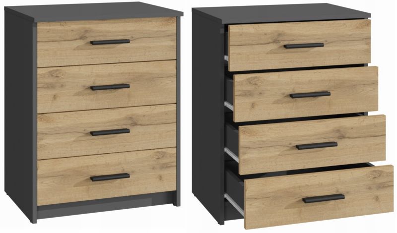 Komoda Matkam bodo 4S szafka 60 cm ufc antracyt-wotan 1 szt.