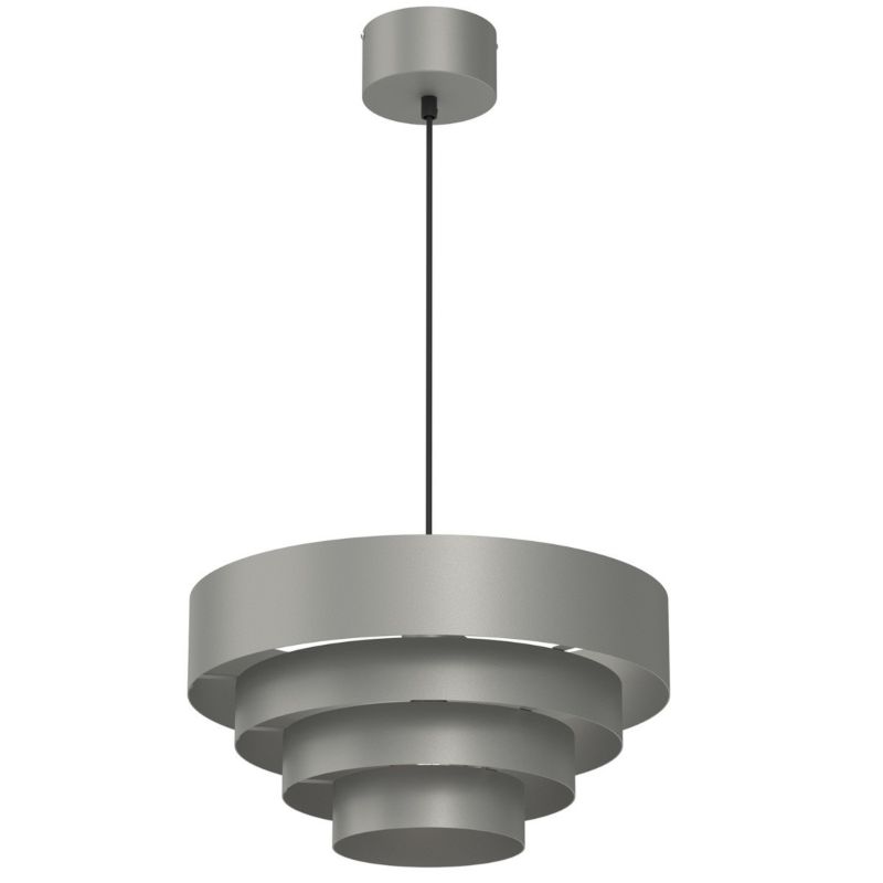 Lampa wisząca Luminex Rings 5219 ciemny szary ring 1xE27 x 15W 1 szt.