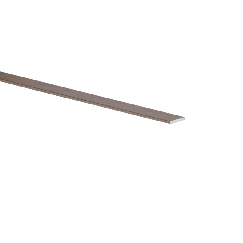 Płaskownik aluminiowy szczotkowany 2600 x 15 x 2 mm srebrny
