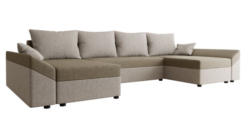 Narożnik z funkcją spania MIRJAN 24 Dante U Lux beżowy + ciemny beż 1 szt.