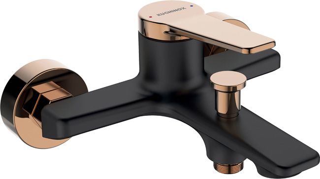 Bateria wannowa Kuchinox Alanis czarna / różowe złoto