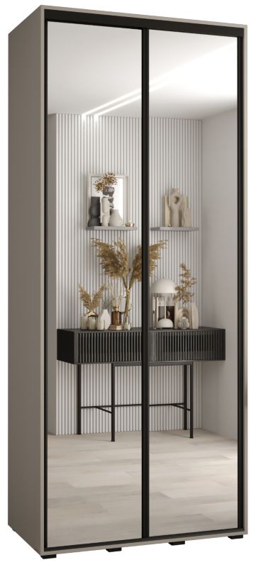 Szafa przesuwna Abiks 45 wysoka Dakota 2 120 kaszmir+kaszmir+czarn 1 szt