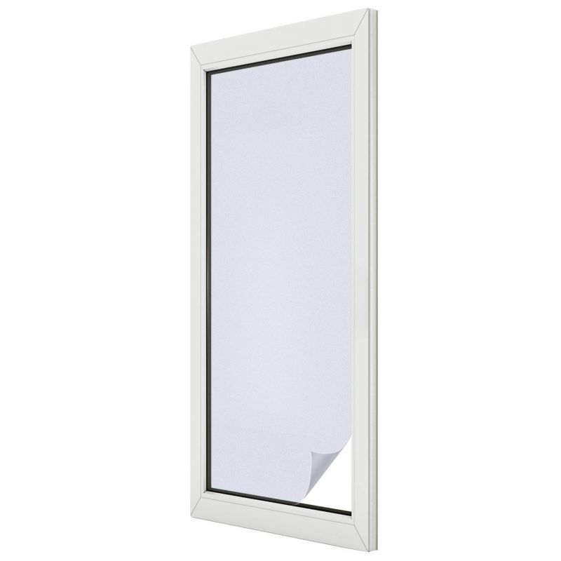 Folia Mleczna na Okno Wallfluent 50x146 cm Skutecznie Chroni Prywatność Niebieskoszara 1 rol.