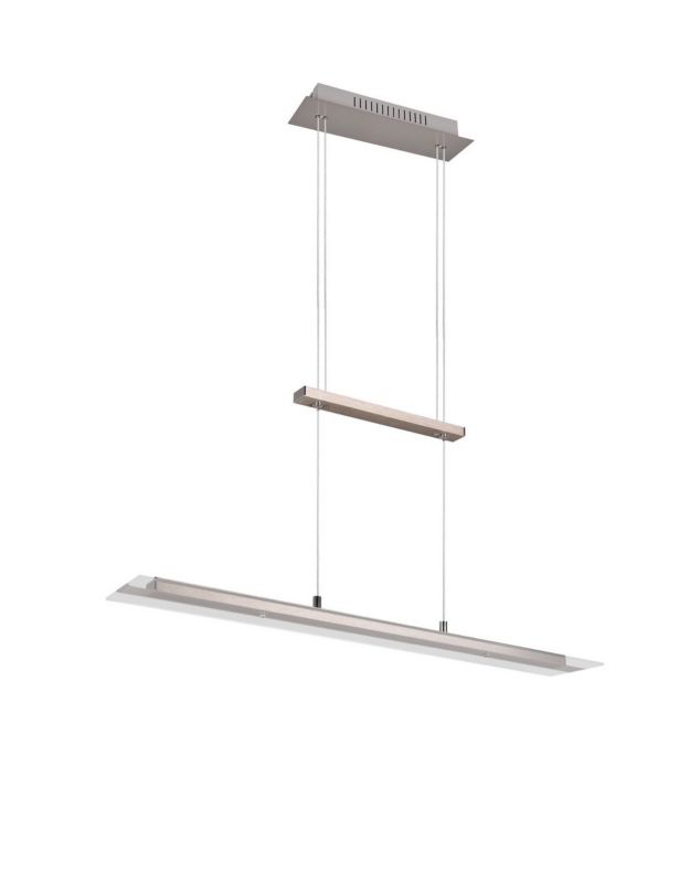 Lampa wisząca RL Milos srebrno-odcienie srebra wym: 170 x 80 x 12 cm wbudowany LED 5W 1 szt.